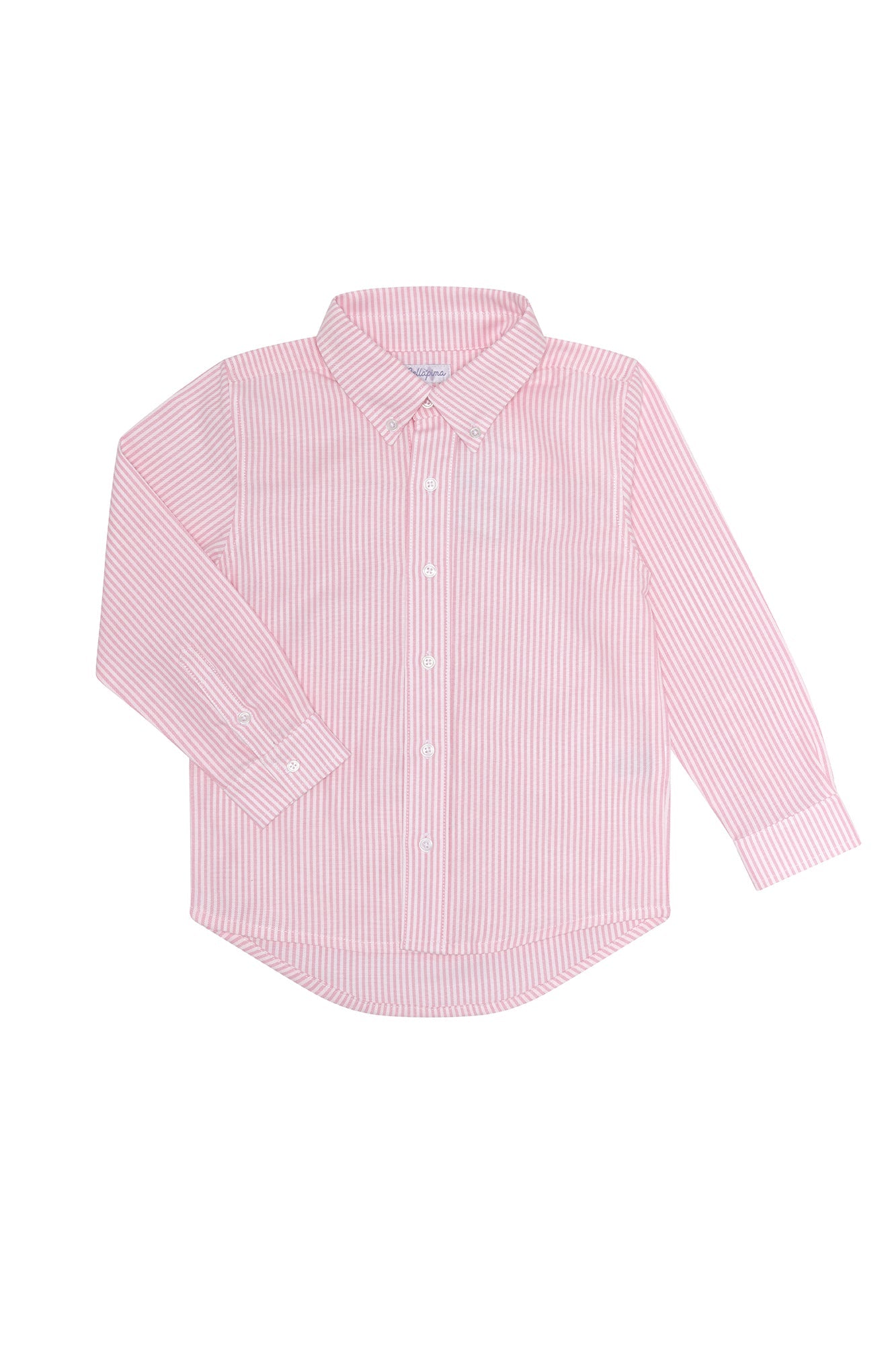 Boys Pink Stripes Long Sleeve Shirt