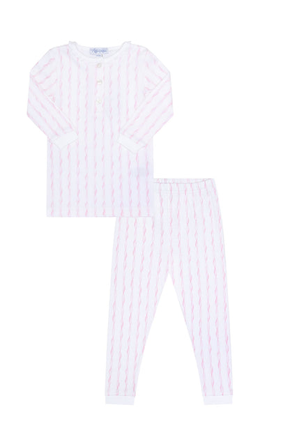 Girl Pink Twirls Pima Cotton Pajamas