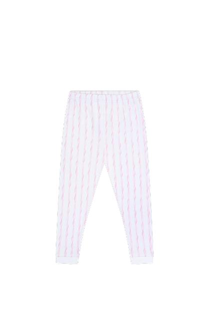 Girl Pink Twirls Pima Cotton Pajamas