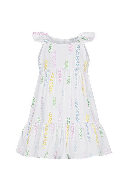 Girls Spirals Pima Cotton Woven Summer Dress