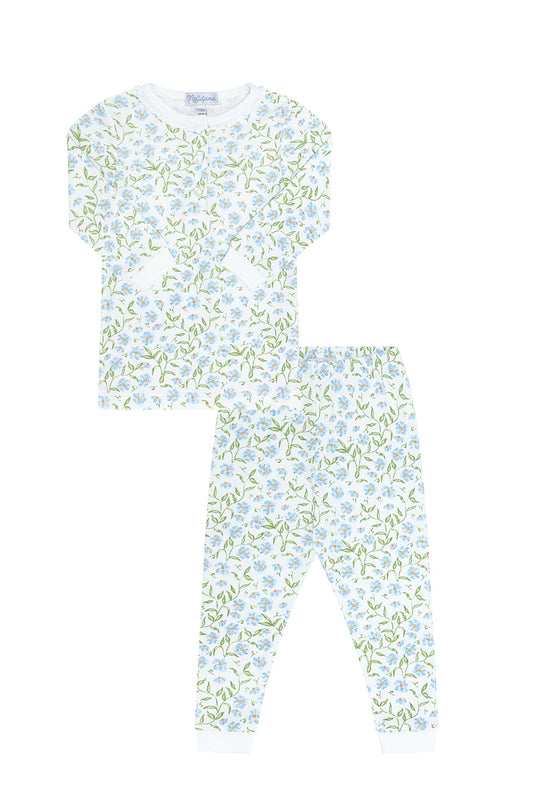 Blue Vines Print Pajama