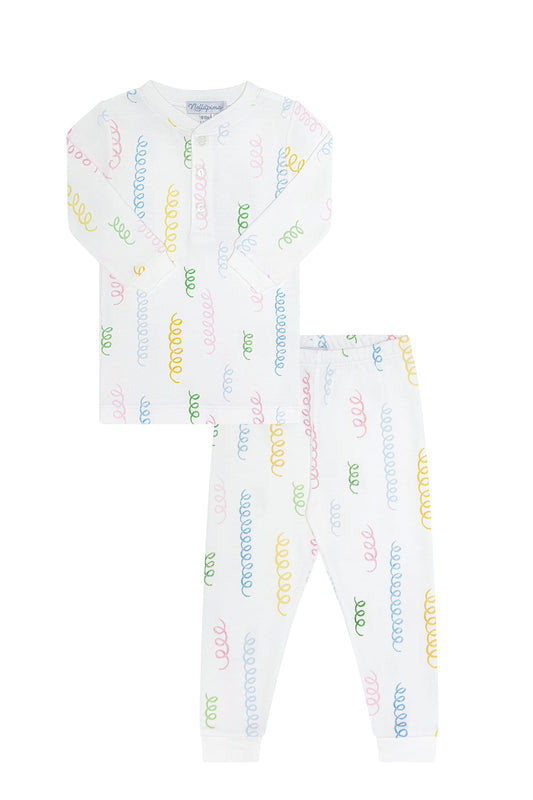 Spirals Print Pima Cotton Pajama Set