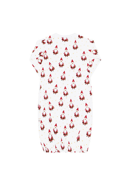 Baby Santa Print Pima Cotton Gown