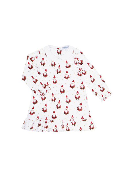 Girls Santa Print Long Sleeve Playtime