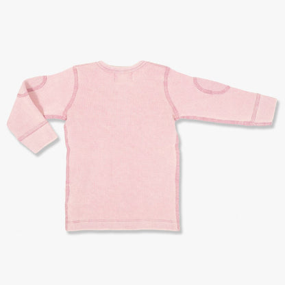 Vintage PInk Waffle Long Sleeve Tee