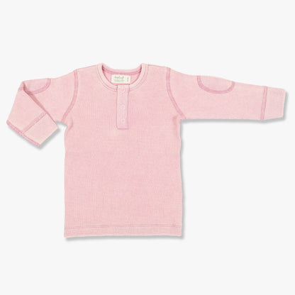 Vintage PInk Waffle Long Sleeve Tee