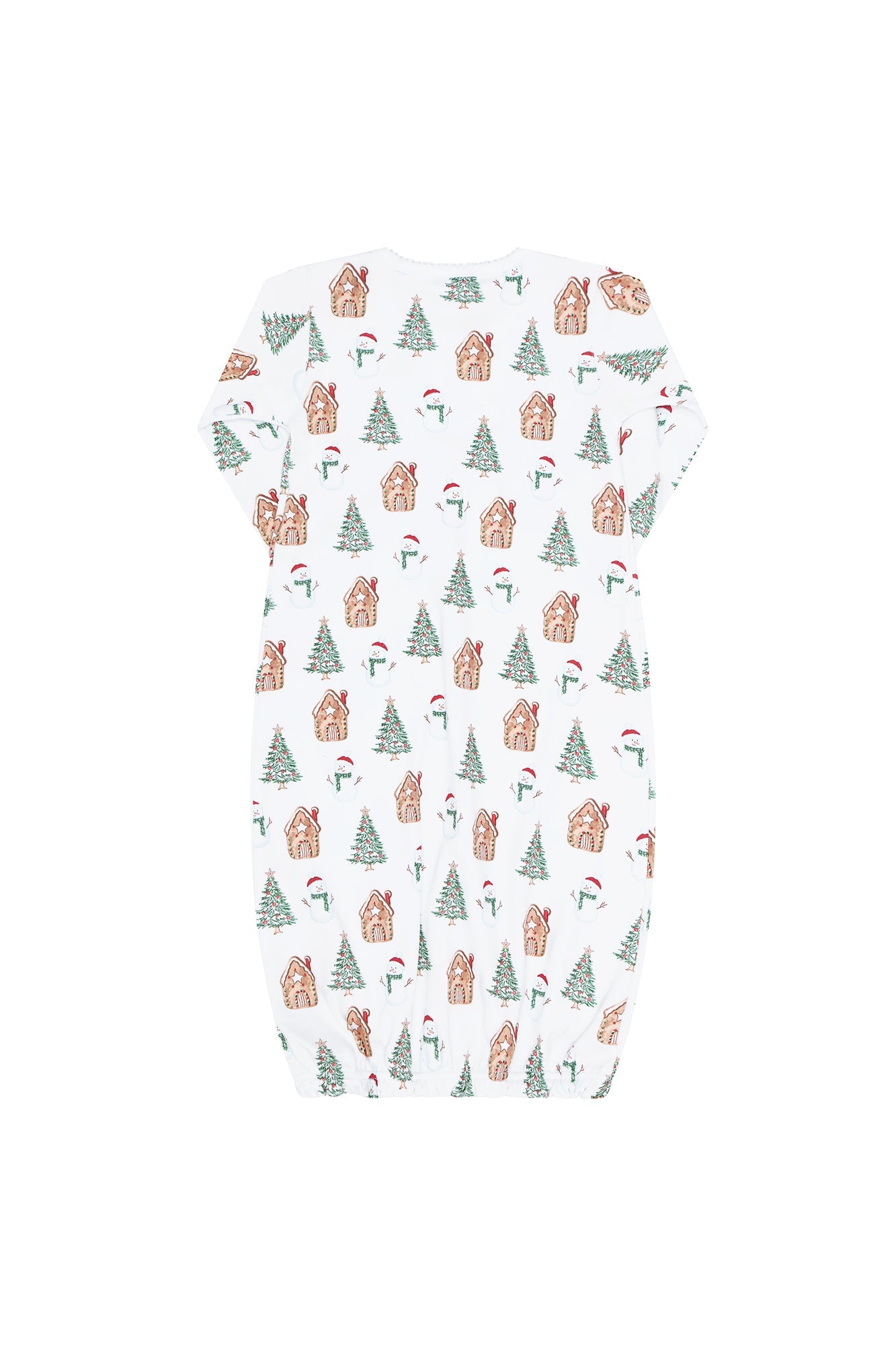 Baby Wonderland Christmas Print  Pima Cotton Baby Gown