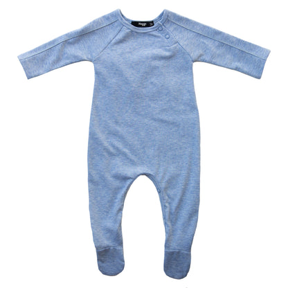 Blue Angel Wings Baby Footie