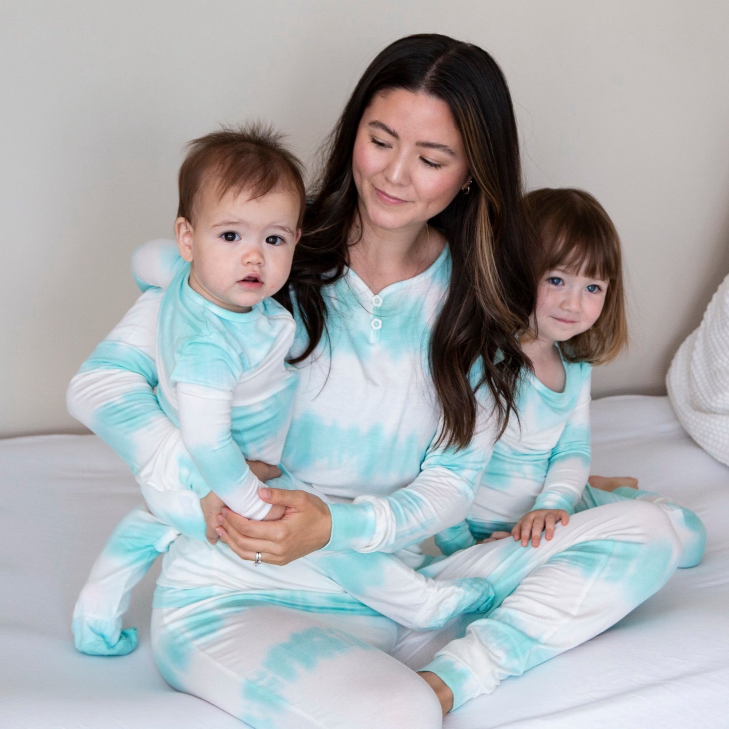 Women's Bamboo Pajama Set (Tie Dye Stripe)