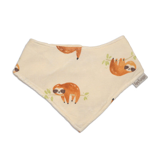 Bamboo Bandana Bib (Sleepy Sloth Print)