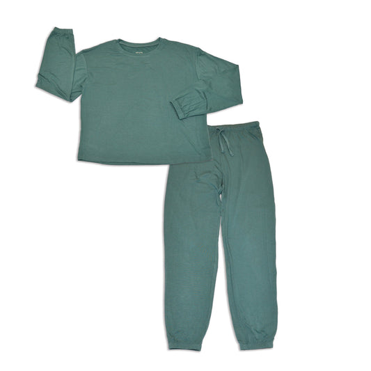 Women's Bamboo Long Sleeve Loungewear Set (Pine)