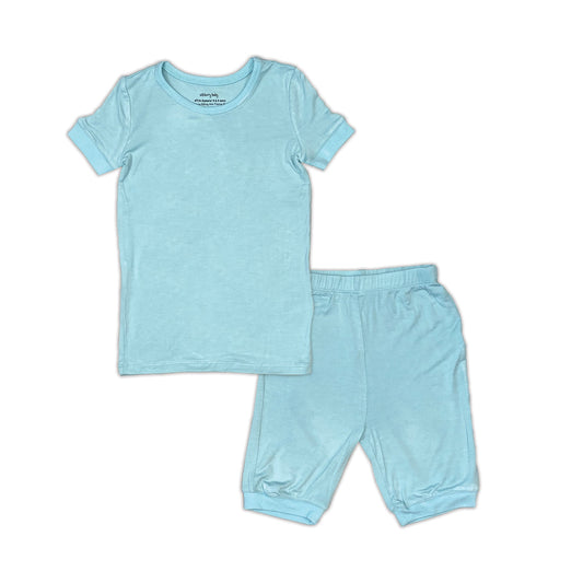 Bamboo Short Sleeve Top & Shorts Pajama Set (Cotton Candy)