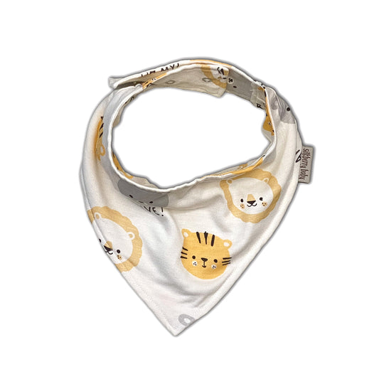 Bamboo Bandana Bib (Lion Tiger & Bears Print)