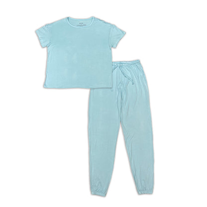 Women's Bamboo Short Sleeve Loungewear Set (Cotton Candy)