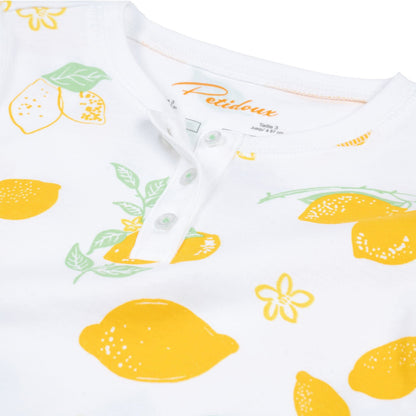 Amalfi Lemons Pima Cotton Pajamas - Blissfully Lavender BoutiquePetidoux