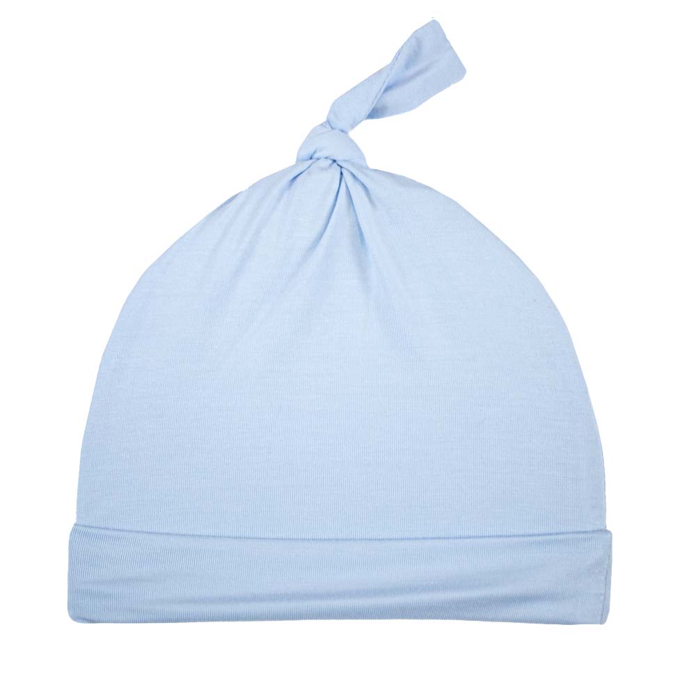 Baby Blue Knotted Beanie - Blissfully Lavender BoutiqueGoosewaddle® | Newborn Baby Blankets Toys Teethers Bibs & More