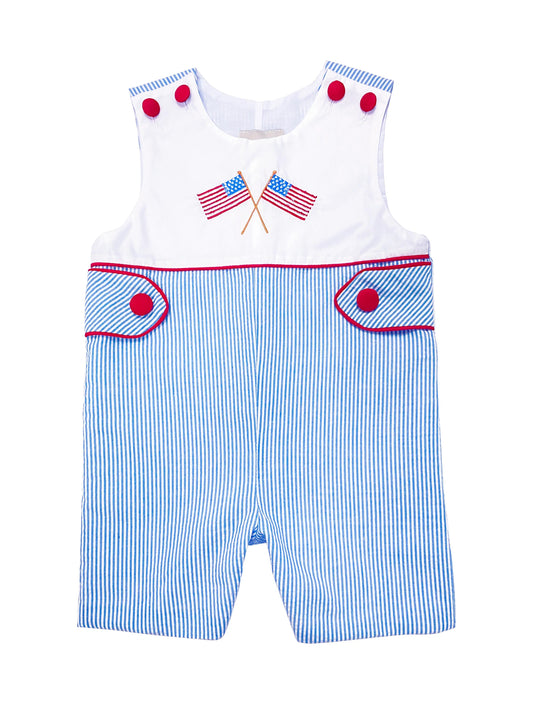 Baby Boy American Flag Overall - Blissfully Lavender BoutiqueMarco and Lizzy