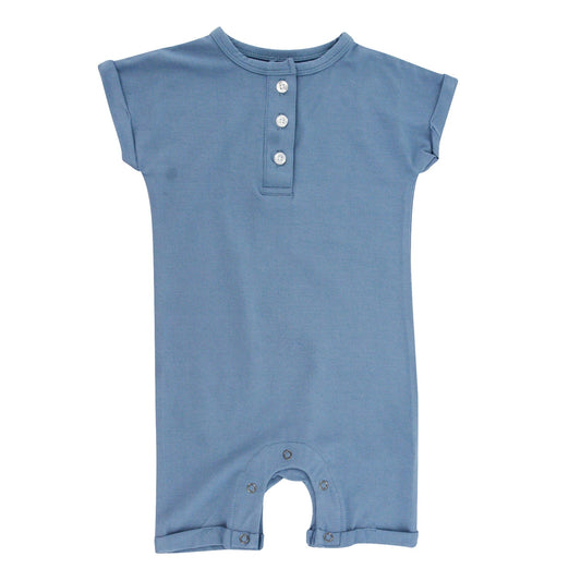 Baby Boy Bijou Button Romper - Blissfully Lavender BoutiqueSweet Bamboo