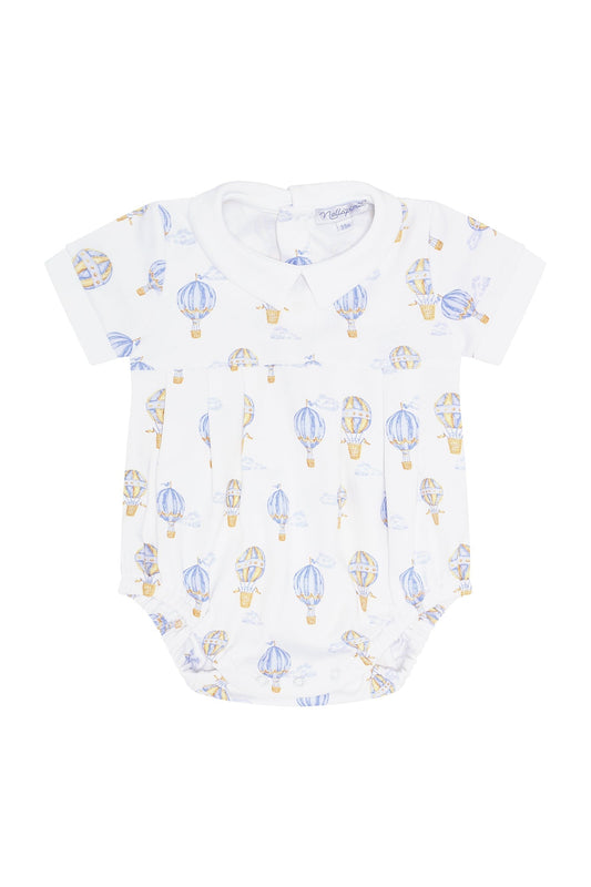 Baby Boy Blue Balloons Print Bubble - Blissfully Lavender BoutiqueNella Pima