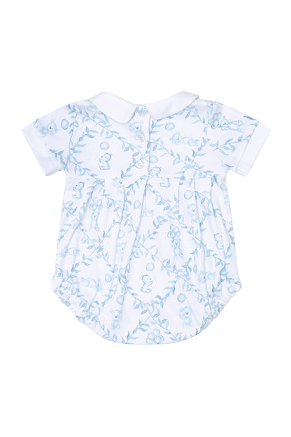 Baby Boy Blue Bears Trellace Bubble - Blissfully Lavender BoutiqueNella Pima