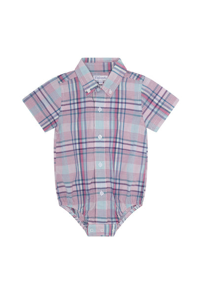 Baby Boy Nantucket Pima Cotton Onesie Shirt - Blissfully Lavender BoutiqueNella Pima