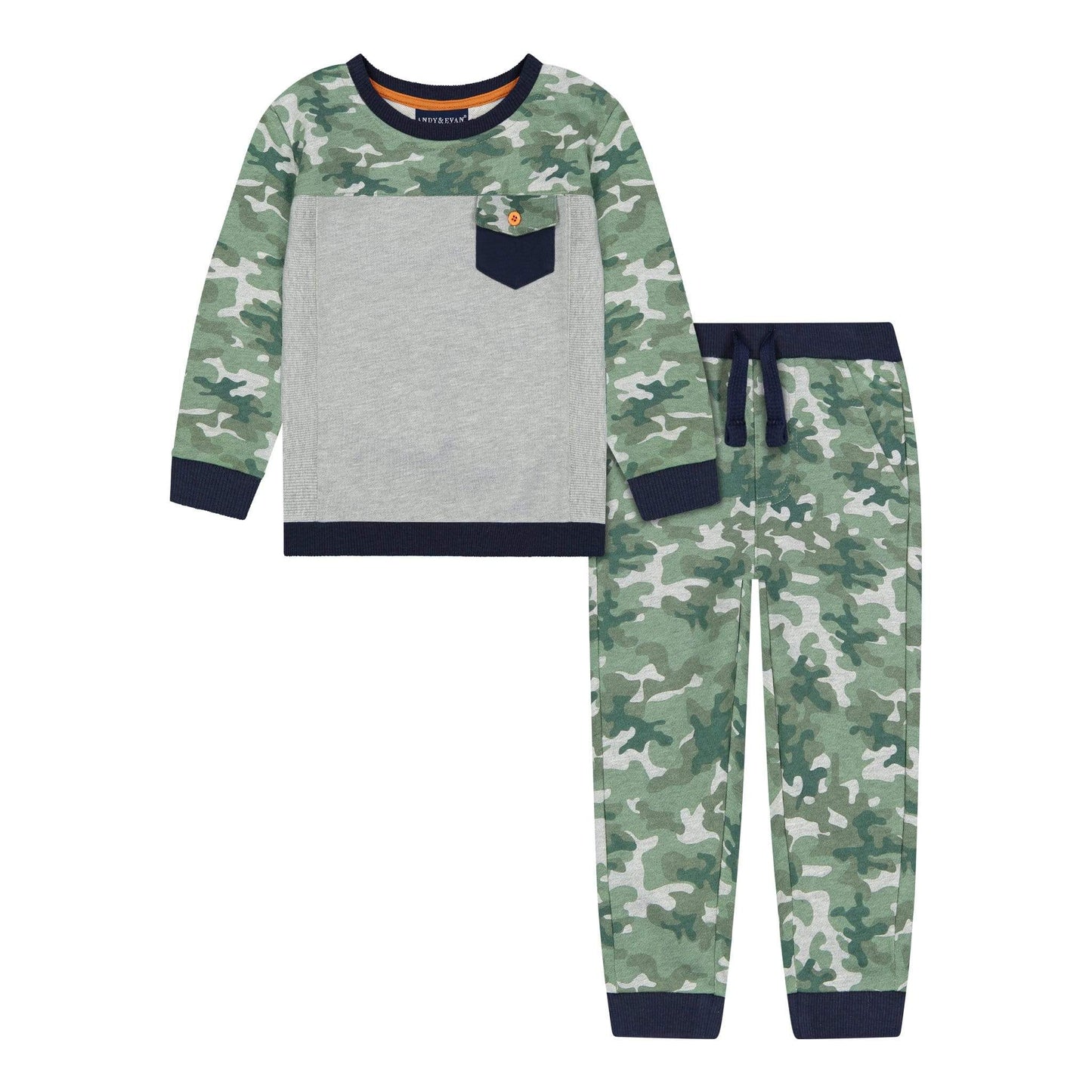 Baby Boys French Terry Camo Sweat Set - Blissfully Lavender BoutiqueAndy & Evan