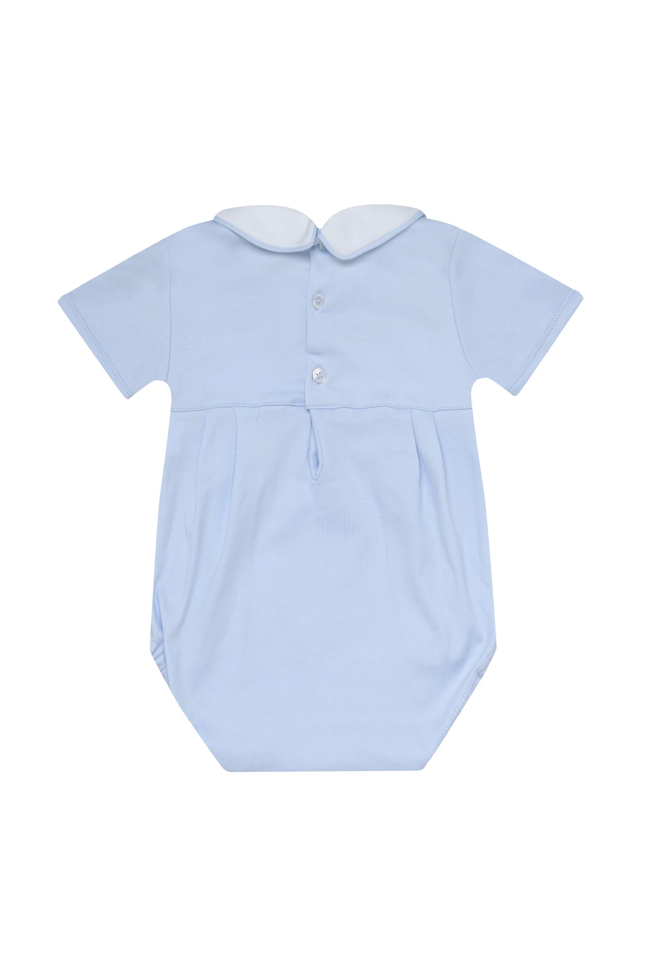 Baby Boys Sailboat Smocked Bubble Romper - Blissfully Lavender BoutiqueNella Pima