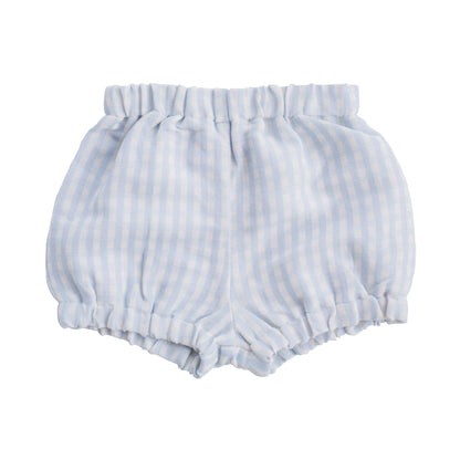 Baby Boys Short | pale blue gingham - Blissfully Lavender BoutiqueLouelle.