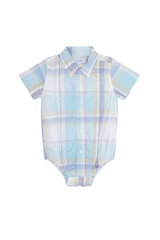 Baby Boys Spring Pima Cotton Onesie Shirt - Blissfully Lavender BoutiqueNella Pima