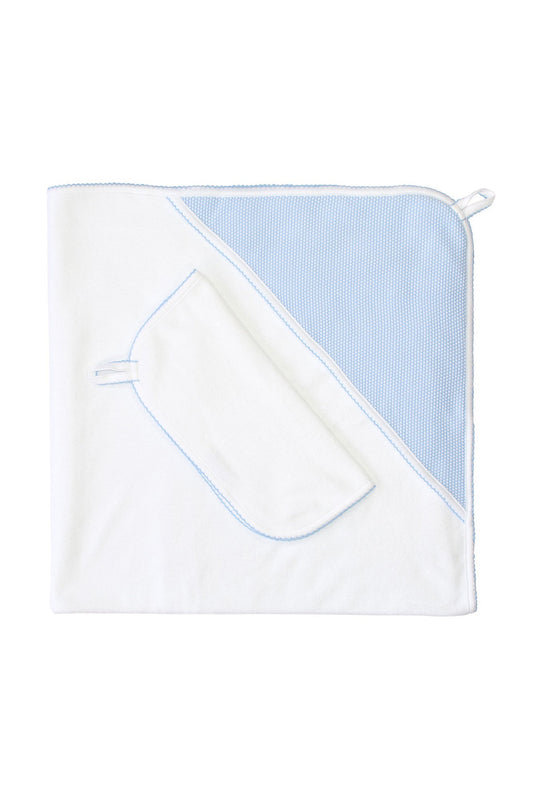 Baby Bubble Hooded Towel - Blue - Blissfully Lavender BoutiqueNella Pima