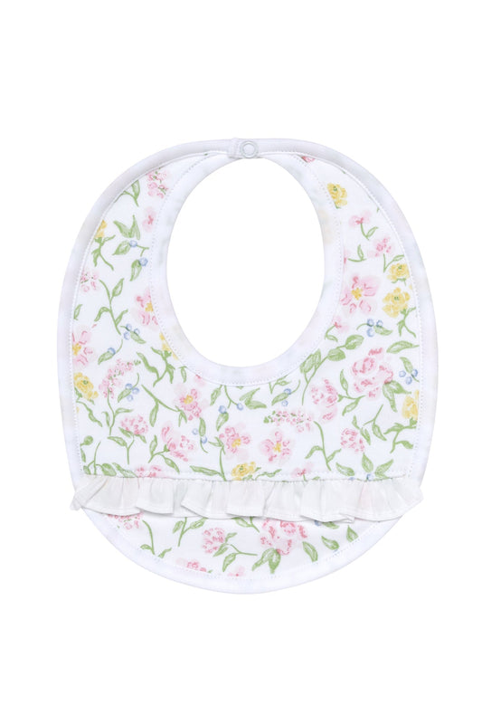 Baby Girl Berry Wildflowers Bib - Blissfully Lavender BoutiqueNella Pima