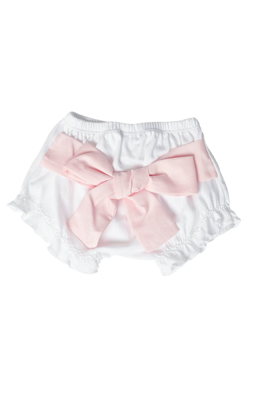 Baby Girl Pink Baby Bow Bloomer - Blissfully Lavender BoutiqueNella Pima