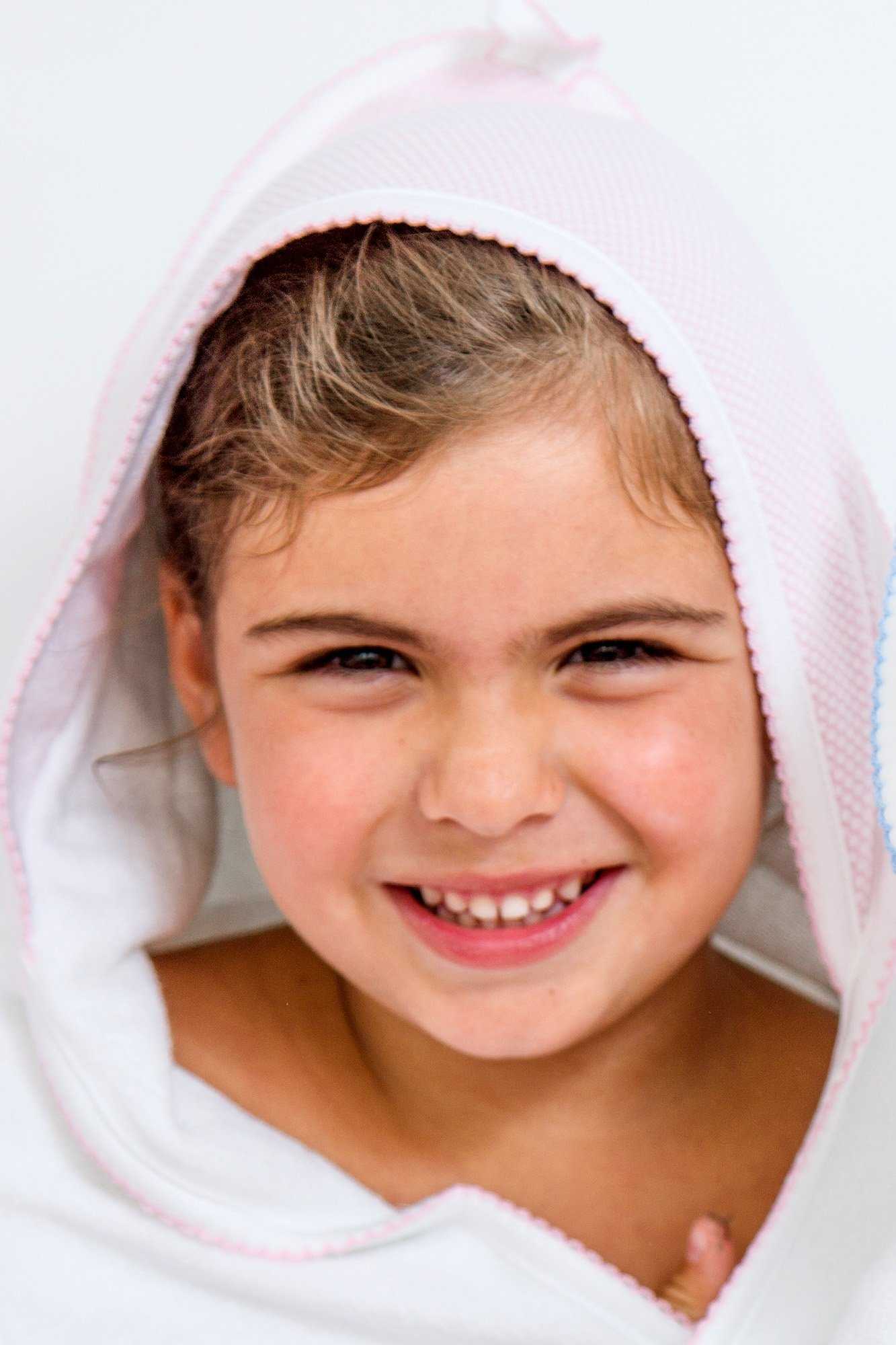 Baby Girl Pink Bubble Hooded Towel - Blissfully Lavender BoutiqueNella Pima