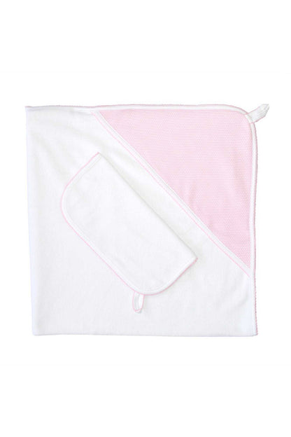 Baby Girl Pink Bubble Hooded Towel - Blissfully Lavender BoutiqueNella Pima