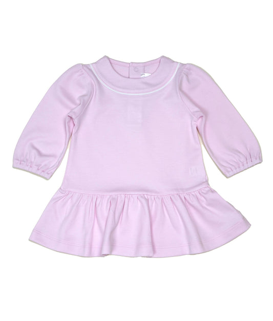 Baby Girl Pink Long Sleeve Jersey Dress - Blissfully Lavender BoutiqueCuclie