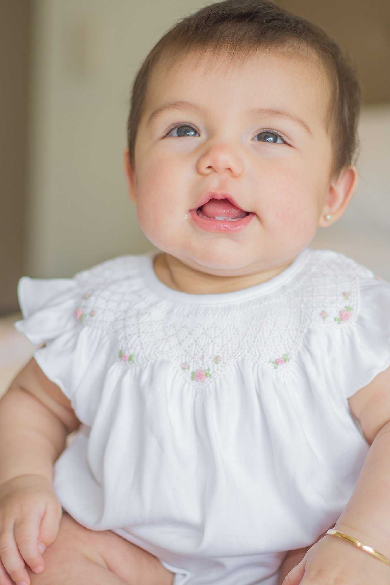 Baby Girl Rose Smocked Bubble - Blissfully Lavender BoutiqueNella Pima