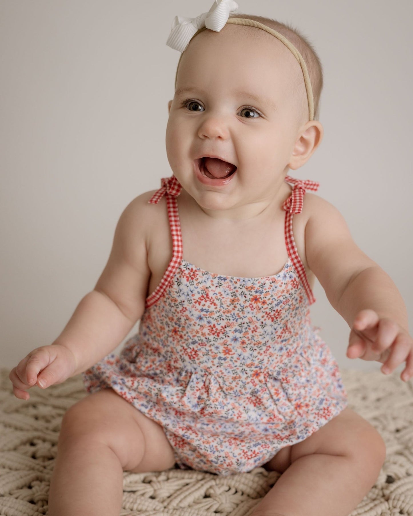 Baby Girl Sofia Bubble Romper - Blissfully Lavender BoutiqueCuclie