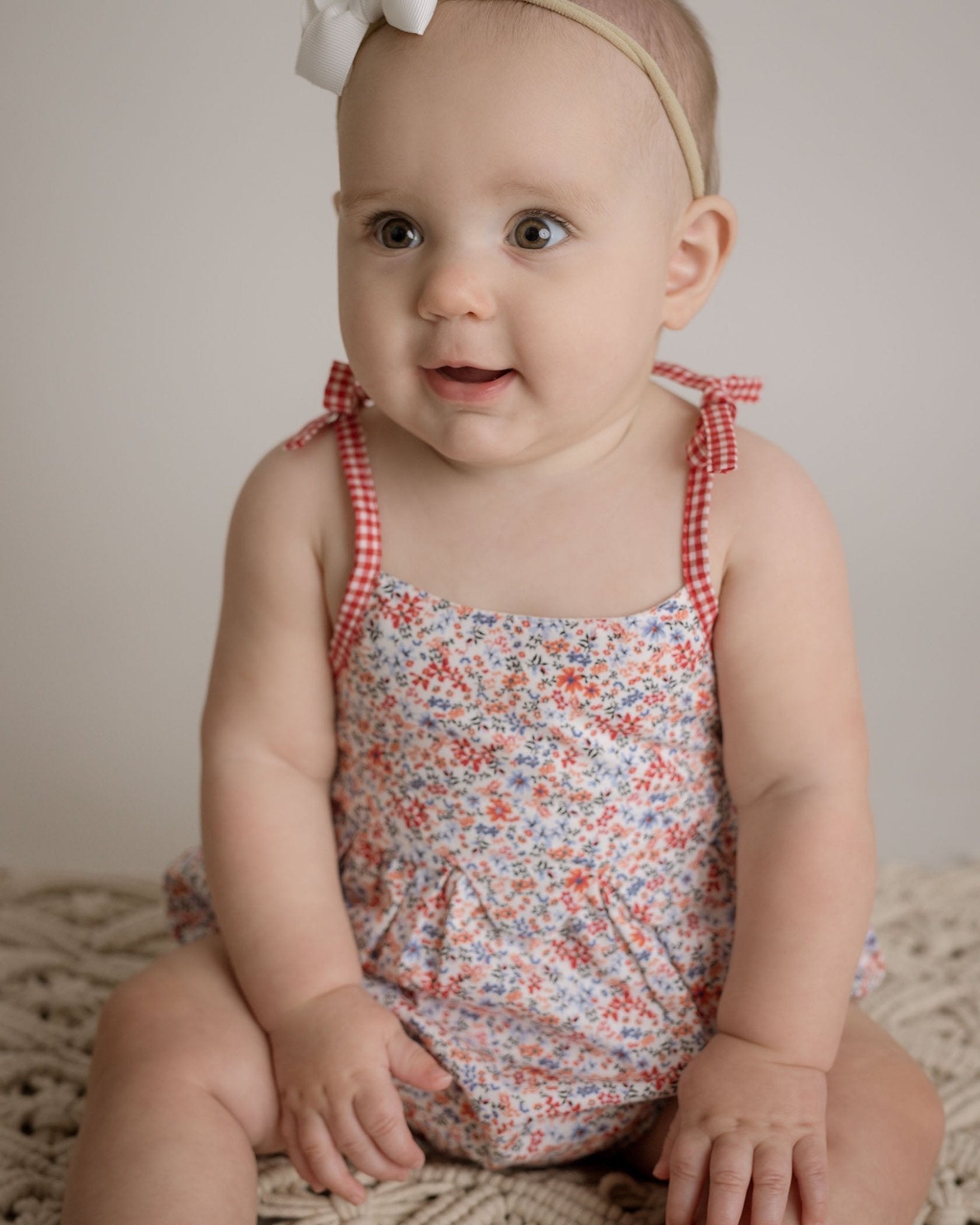 Baby Girl Sofia Bubble Romper - Blissfully Lavender BoutiqueCuclie