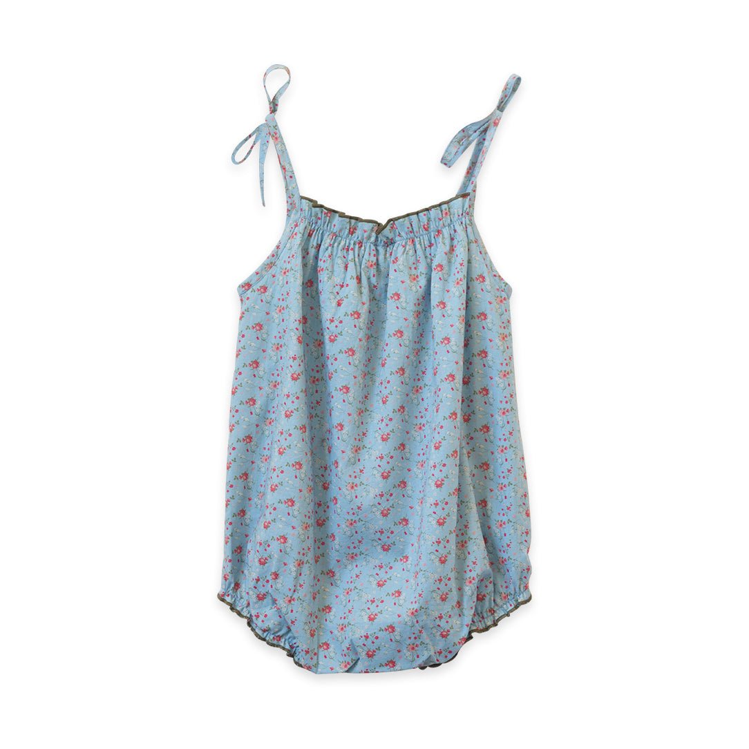 Baby Girl Summer Posy Strap Romper - Blissfully Lavender BoutiqueBeet World