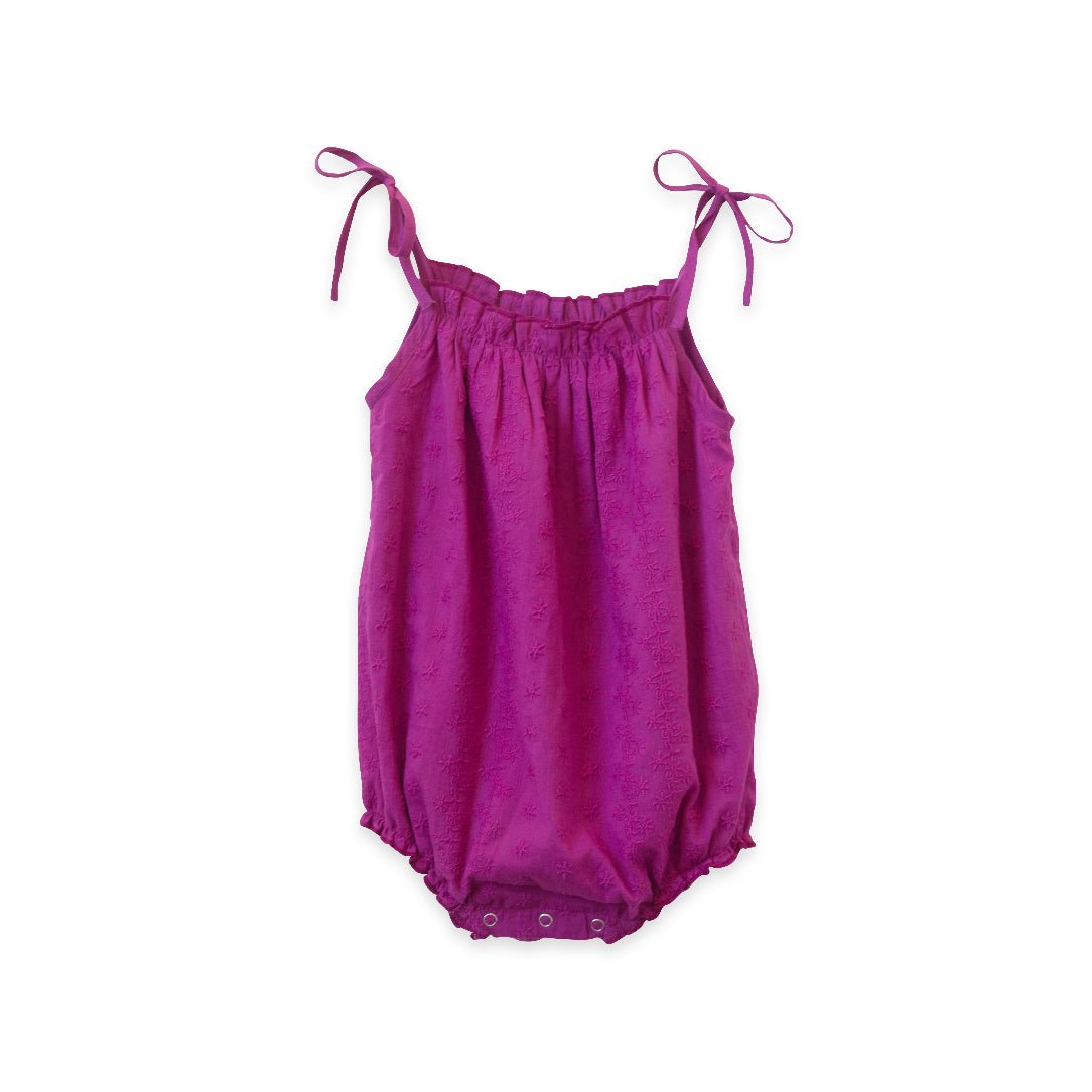 Baby Girl Vivacious Pink Strap Romper - Blissfully Lavender BoutiqueBeet World