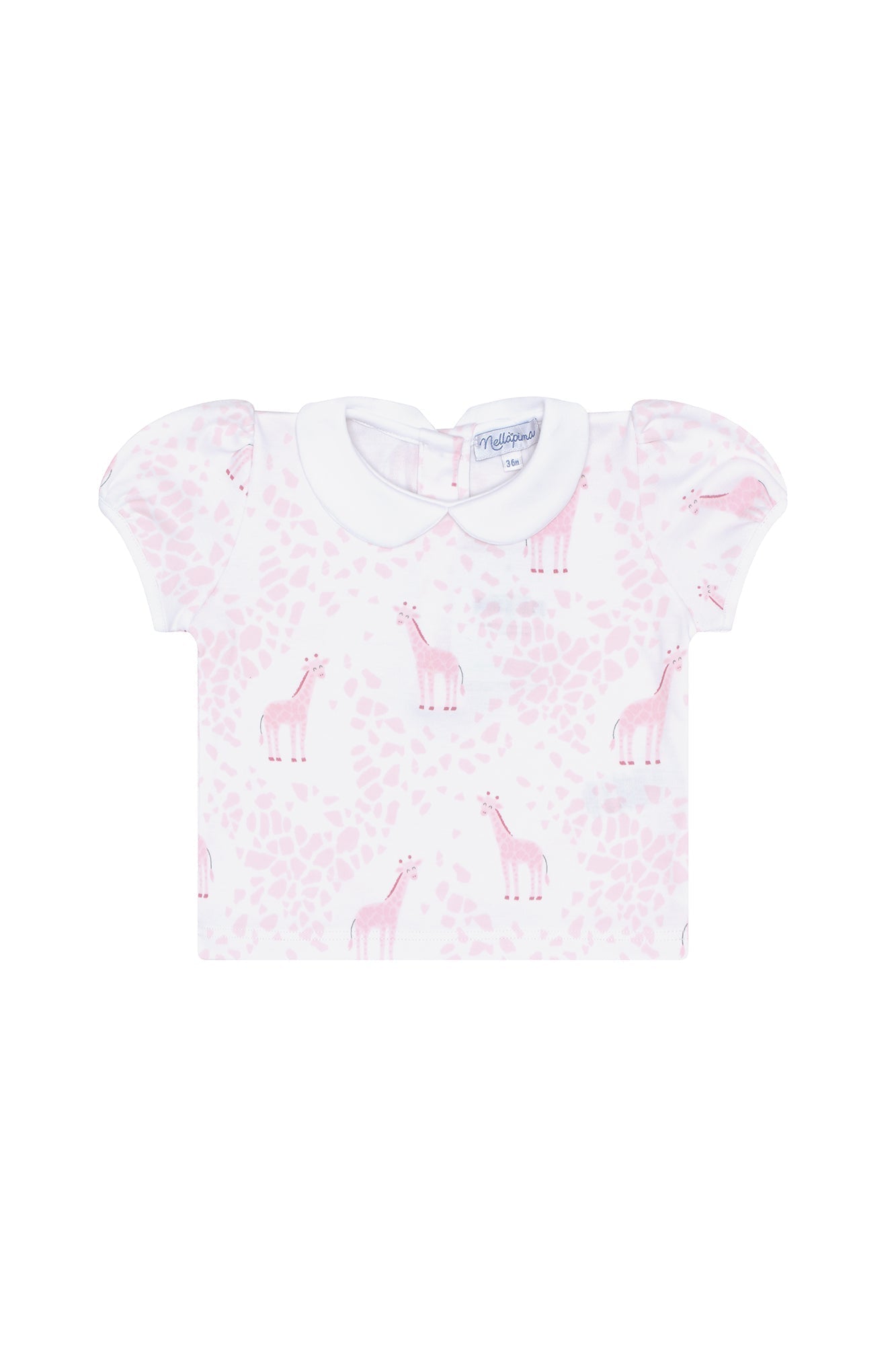 Baby GirlPink Giraffe Print Diaper Cover Set - Blissfully Lavender BoutiqueNella Pima