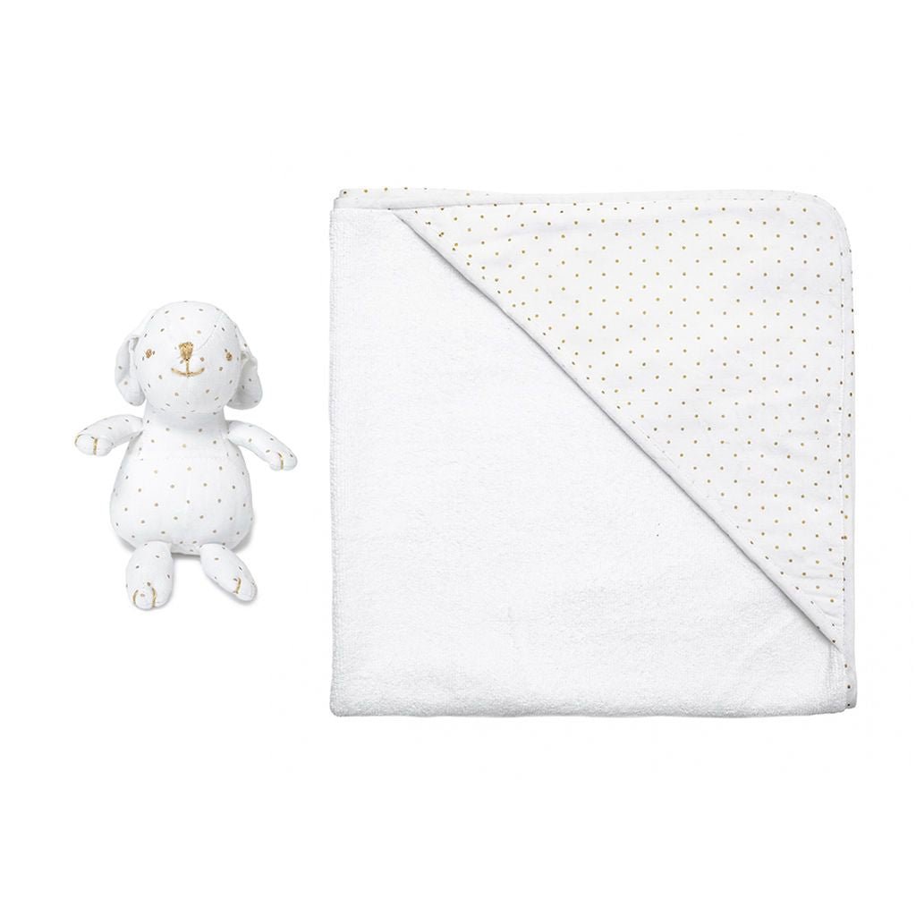 Baby Hooded Towel and Bunny Set - Blissfully Lavender BoutiqueLouelle.