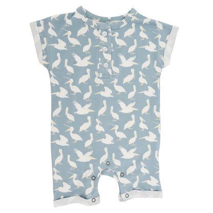 Baby Pelican Button Romper - Blissfully Lavender BoutiqueSweet Bamboo