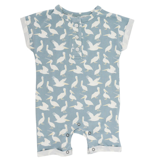Baby Pelican Button Romper - Blissfully Lavender BoutiqueSweet Bamboo