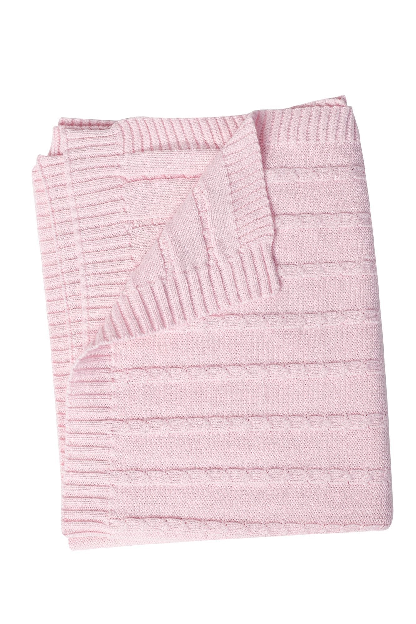 Baby Pima Cotton Cable Knit Blanket - Blissfully Lavender BoutiqueNella Pima