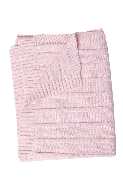 Baby Pima Cotton Cable Knit Blanket - Blissfully Lavender BoutiqueNella Pima