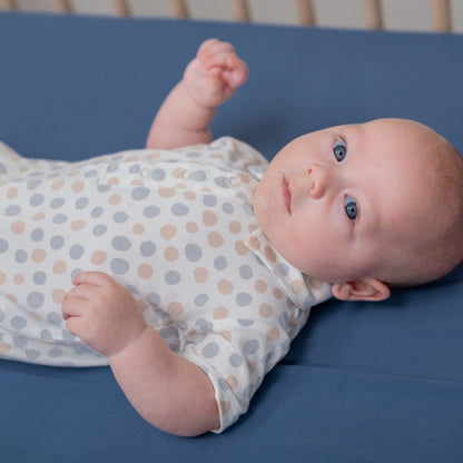 Baby Polka Dot Grey Polo Romper - Blissfully Lavender BoutiqueSweet Bamboo