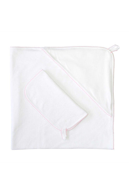 Baby White Bubble Hooded Towel - Blissfully Lavender BoutiqueNella Pima