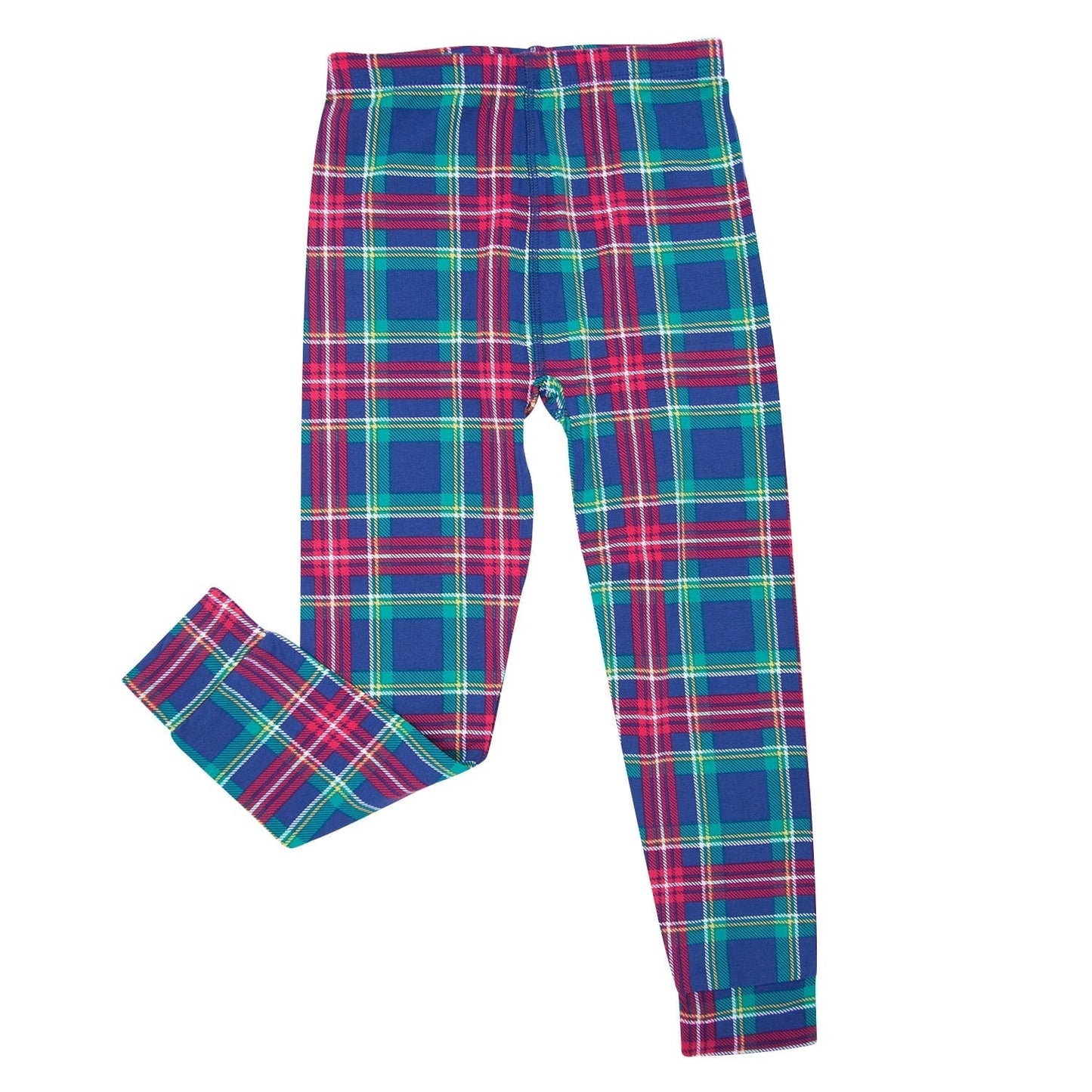 Navy Tartan Big Kid Bamboo Pajama Set