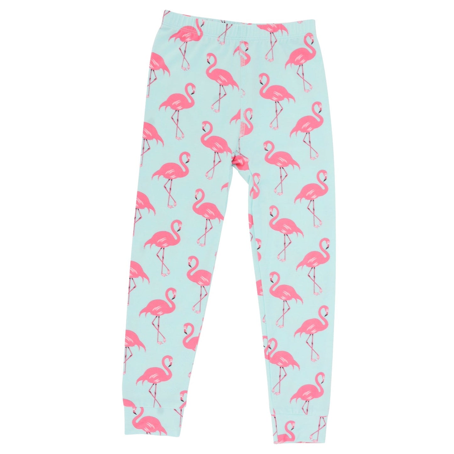 Girls Flamingo Aqua Pajama Set